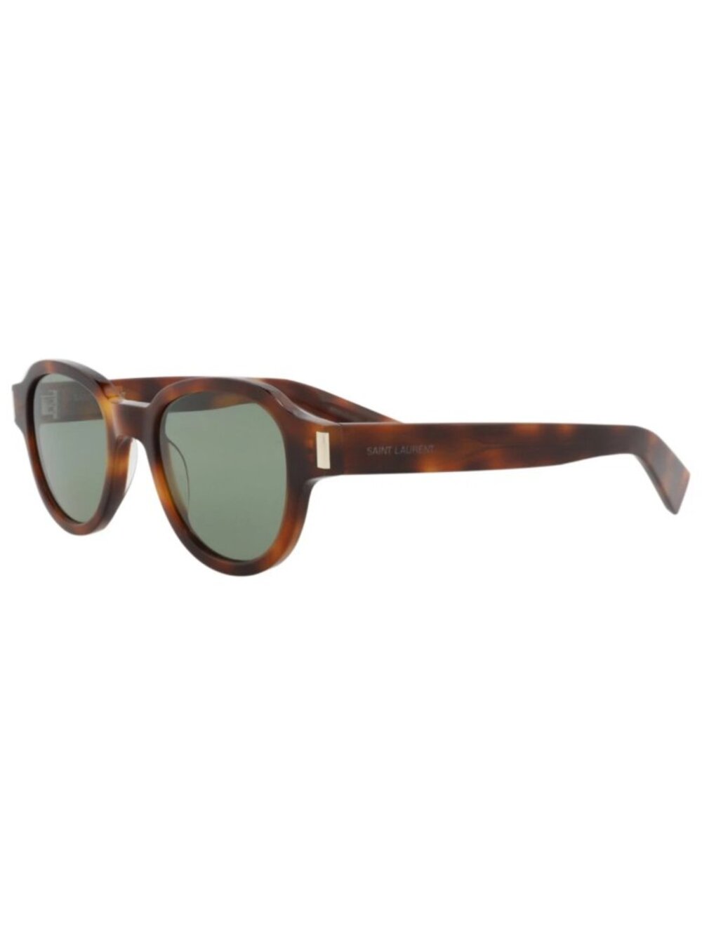 New Saint Laurent Women's Sunglasses Round Oval Acetate Frame Unisex Havana
